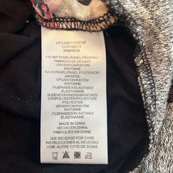 Kut From The Kloth Benter Mixed Material Top Sz S - Picture 6 of 6